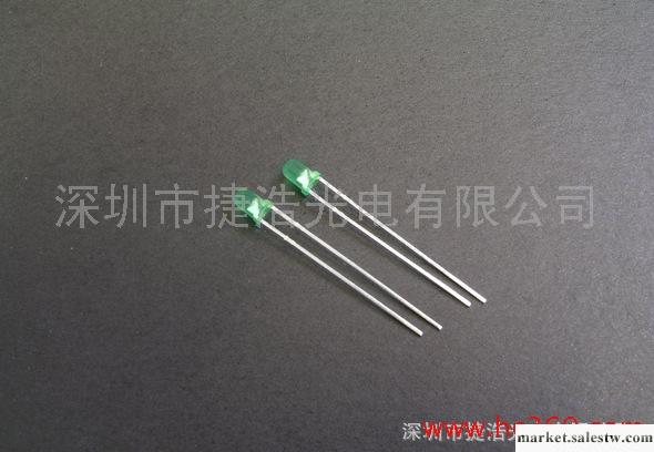 LED發光二極管3MM綠發綠工廠,批發,進口,代購