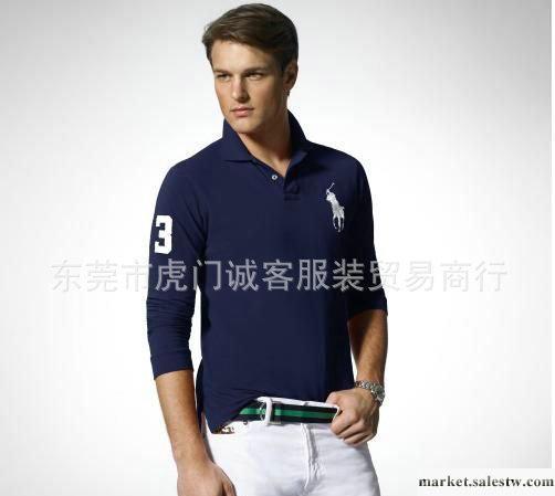 廣州天河服裝廠家【誠客服飾】優質秋冬男裝保羅衫長袖POLO衫批發・進口・工廠・代買・代購