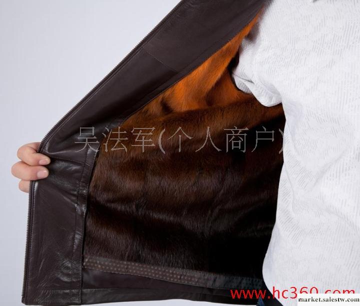 2012新款皮克服 綿羊皮水貂內膽可脫卸 正品男裝工廠,批發,進口,代購