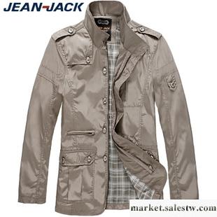 供應JeanJack男裝2011秋裝新立領休閑夾克男薄外套簡行之工廠,批發,進口,代購