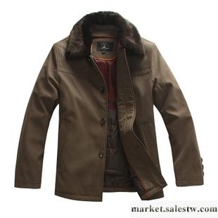 供應2011新款冬裝可脫卸駝絨內膽尼克服保暖外套中老年棉衣男裝工廠,批發,進口,代購