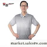 供應昊吉中老年男裝 T恤 短袖 純棉夏季 上衣 爸爸裝 短T恤中年人夏工廠,批發,進口,代購