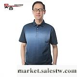 供應昊吉 中老年男裝 T恤 男士短袖 爸爸裝 漸變色商務休閑夏裝上衣工廠,批發,進口,代購