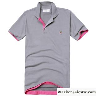 供應男裝2012夏季新品 翻領休閑短袖快干T恤 DT128084工廠,批發,進口,代購
