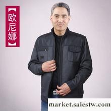 供應中老年男裝秋裝夾克 中年男士夾克外套 男裝 薄款爸爸裝休閑夾克工廠,批發,進口,代購