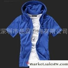 供應2011新款男士休閑韓版男裝TUOYI情侶連帽短袖/T恤工廠,批發,進口,代購