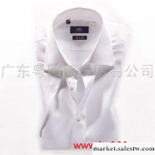 供應  夏裝kool時尚男裝 短袖襯衫 男 短袖 修身 白色人字斜紋 正品特價工廠,批發,進口,代購