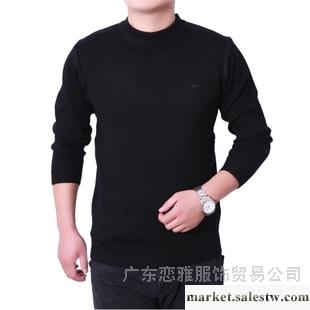供應 秋冬新款 七匹狼男裝 男式圓領羊毛衫 純色男士毛衣 服裝工廠,批發,進口,代購