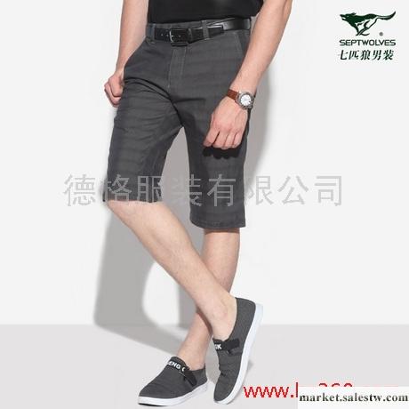 供應（45元）七匹狼 男裝 正品 休閑短褲 男士夏裝修身工廠,批發,進口,代購