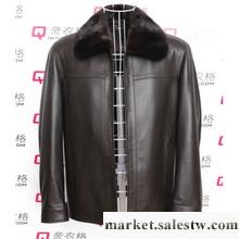 特價海寧真皮皮衣男裝2012冬裝尼克服水貂毛領男士皮克服內膽外套工廠,批發,進口,代購