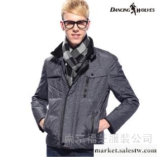 供應與狼共舞羽絨服 男裝 正品 2012秋冬新品 男士防風保暖外套7007工廠,批發,進口,代購