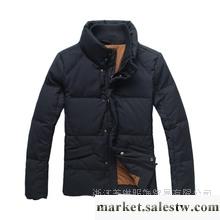 供應美琳 GLM 男裝 2012冬季新品 潮流立領羽絨服 黑色白鴨絨羽絨外套工廠,批發,進口,代購