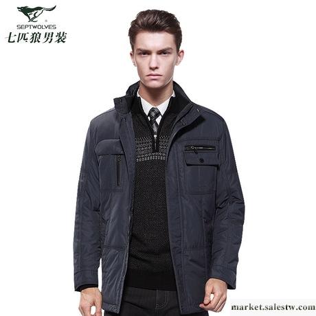 供應七匹狼棉衣 商務休閑男裝 保暖捍冬棉服外套 2012秋冬新品 2719工廠,批發,進口,代購