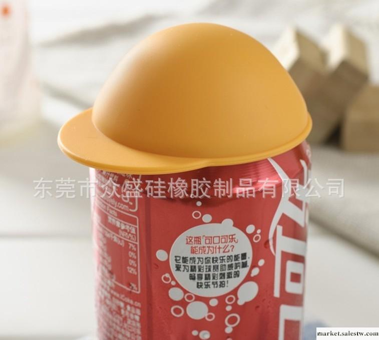 廠家特供 2012年自主研發 創意硅膠蓋 帽子造型可樂易拉罐密封蓋工廠,批發,進口,代購