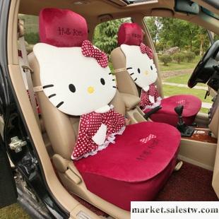 供應正品hello kitty汽車坐墊 四季通用 卡通可愛座墊 冬季新款毛絨工廠,批發,進口,代購