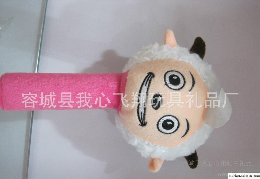 猴子飛品牌毛絨玩具 喜洋洋和灰太狼音樂錘批發工廠,批發,進口,代購