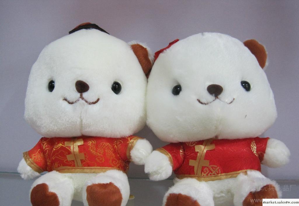 批發零售 猴子飛品牌毛絨玩具 唐裝熊 情侶熊 廣告促銷 七夕專享工廠,批發,進口,代購