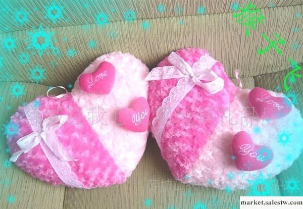 加工 猴子飛品牌毛絨玩具loveyou玫瑰絨雙心墊車內、家居裝飾工廠,批發,進口,代購