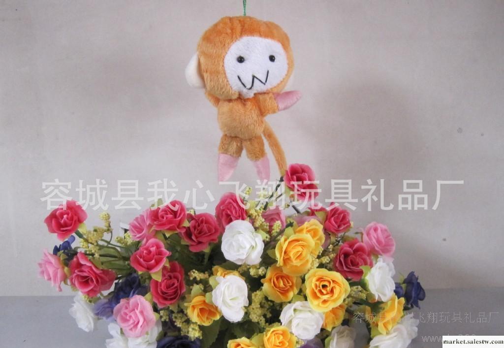 廠家直銷猴子飛毛絨玩具，長尾猴公仔掛件，裝飾品，汽車掛件工廠,批發,進口,代購