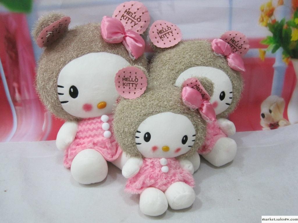 供應猴子飛餅干KT貓毛絨玩具 兒童玩具 hellokitty工廠,批發,進口,代購