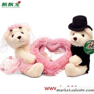 供應飄飄龍 婚紗熊相框 創意婚慶娃娃結婚禮物 婚車公仔娃娃 結婚公仔批發・進口・工廠・代買・代購