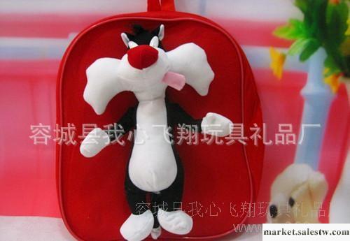 猴子飛毛絨玩具批發零售 雙肩背 兒童背包 黑貓 節日禮品 贈品工廠,批發,進口,代購