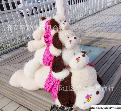 新款 毛絨玩具 蜜蜂狗 穿衣服狗 狗抱枕 狗公仔 玩偶工廠,批發,進口,代購