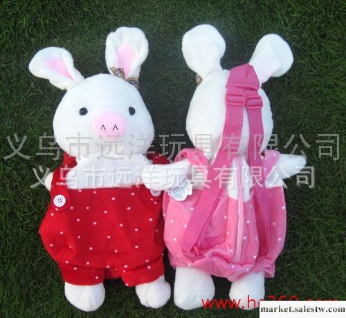 毛絨玩具批發 加工定做  廠家直銷  豬兔兒童背包（50cm）工廠,批發,進口,代購