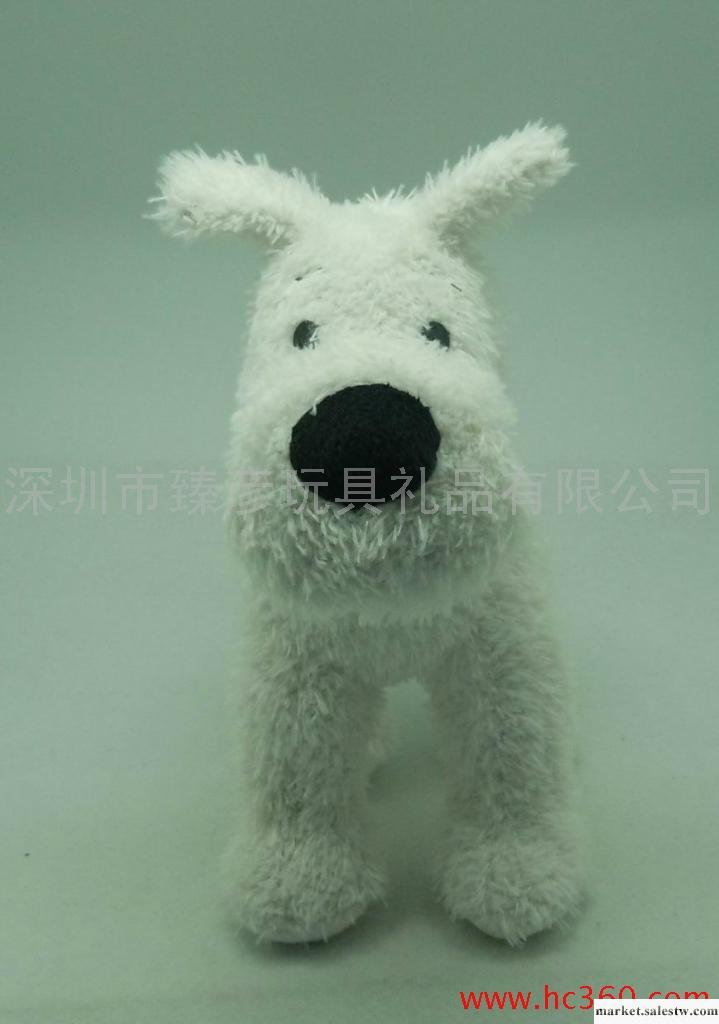 供應毛絨狗，白色玩具狗，來圖可定制，可加LOGO，ICTI廠家工廠,批發,進口,代購