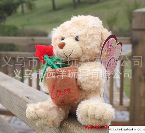 毛絨玩具l批發 加工定做 12秒錄音玩具 錄音禮品熊（18cm）_1工廠,批發,進口,代購