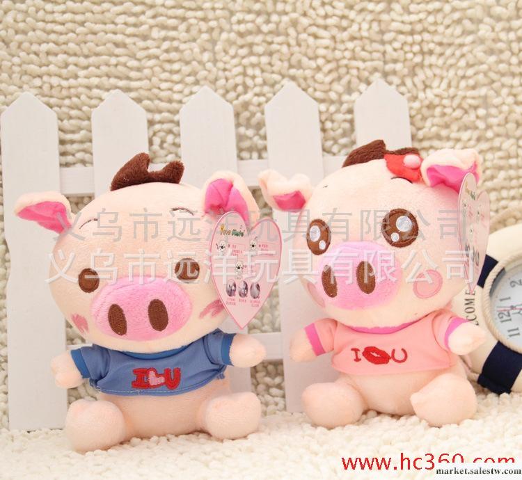 毛絨玩具批發 毛絨玩具加工定制 12秒錄音娃娃 情侶豬錄音公仔工廠,批發,進口,代購