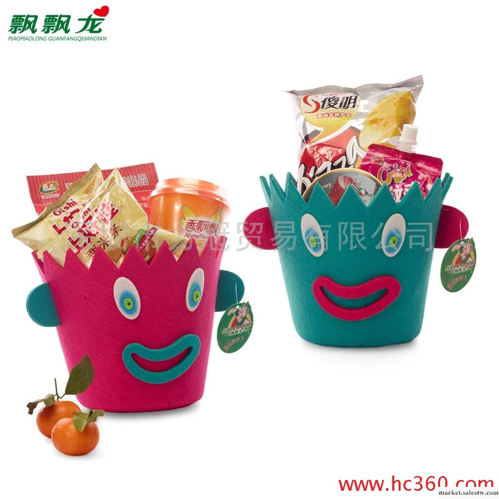 飄飄龍 創意桌面娃娃雜物桶 迷你垃圾桶 桌面收納桶 布藝收納筐工廠,批發,進口,代購
