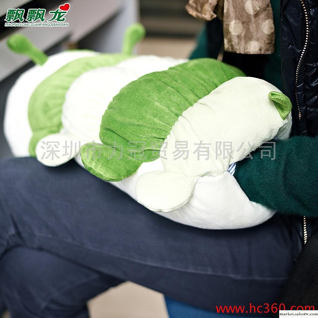 飄飄龍 蠶寶寶暖手抱枕 暖手捂毛毛蟲 毛絨玩具捂手套 龍年禮品工廠,批發,進口,代購