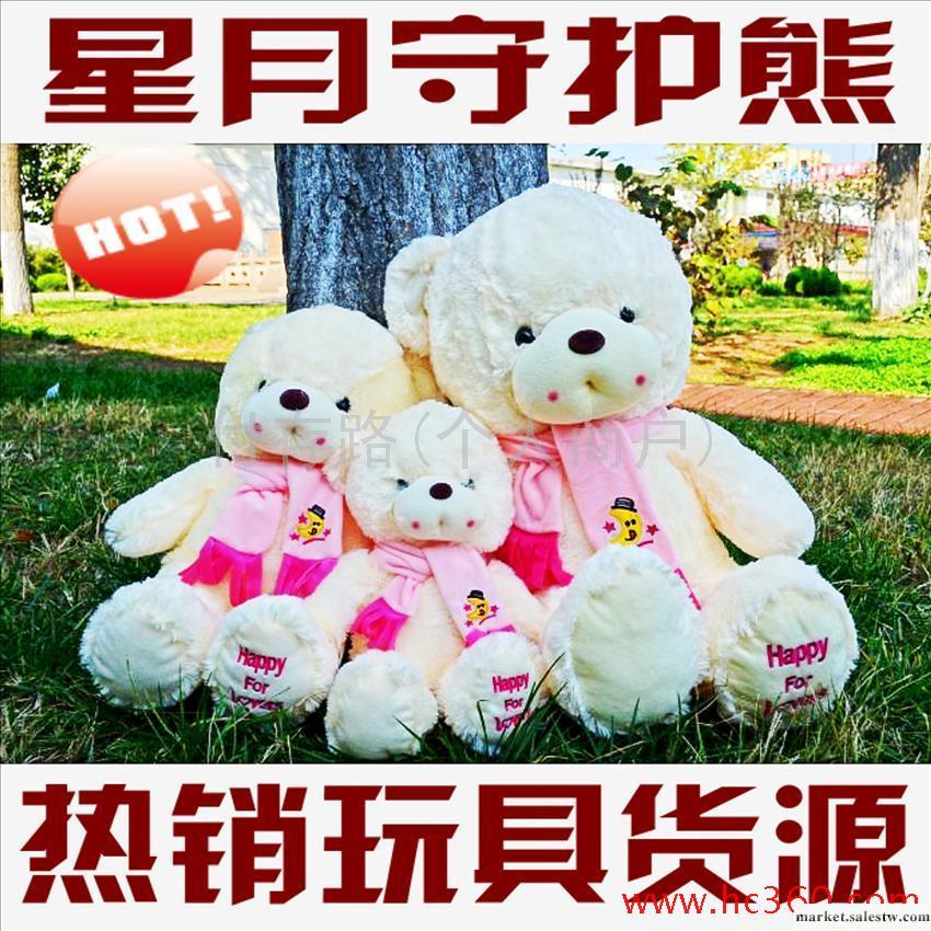 供應淘樂坊玩具抱抱熊玩具批發毛絨星月守護熊 圍巾熊 可愛大熊工廠,批發,進口,代購