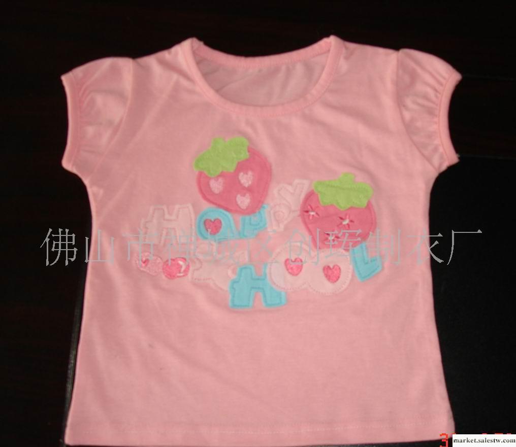 夏季女童短袖T恤  印花T恤 童裝工廠,批發,進口,代購