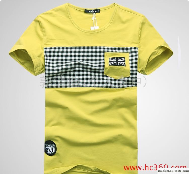 廠家直銷 優質男士萊卡棉體恤 2012韓版T恤批發・進口・工廠・代買・代購