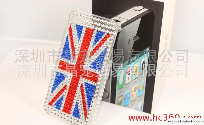 貼鉆 iphone外殼 鉆石保護殼 英國國旗 手機殼工廠,批發,進口,代購