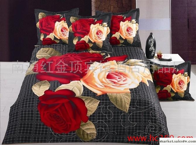 供應紅金頂F11全棉精品油畫活性印花四件套工廠,批發,進口,代購