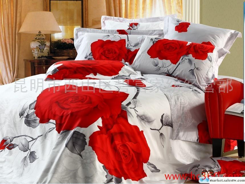 供應批發加工全棉活性印花組合床上用品四件套床單被套枕套工廠,批發,進口,代購