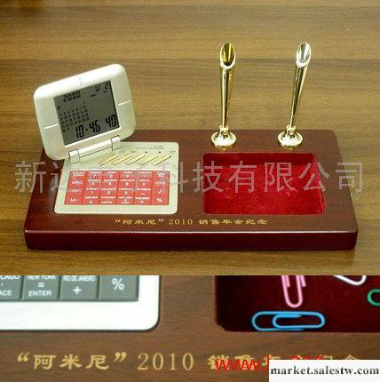 供應新奇特電子萬年歷紅木臺歷，高檔辦公禮品，商務禮品工廠,批發,進口,代購