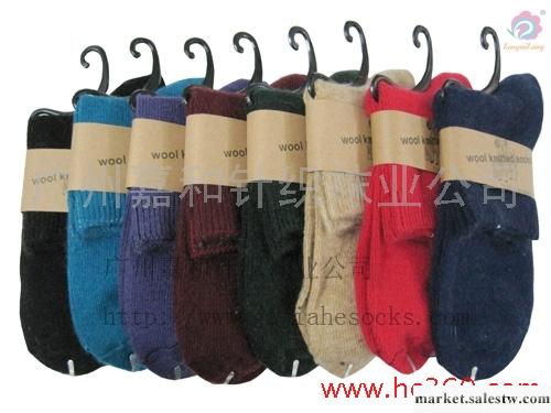 供應蘭多色保暖96針粗針靜色羊毛襪批發・進口・工廠・代買・代購