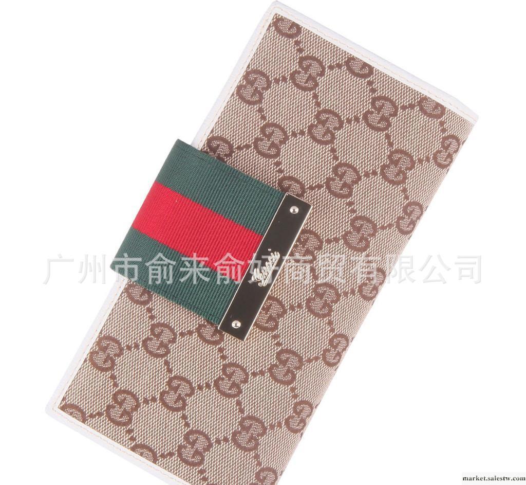 gucciilv錢包批發 紅綠織帶女士真皮錢包 經典長款帆布錢夾181672工廠,批發,進口,代購