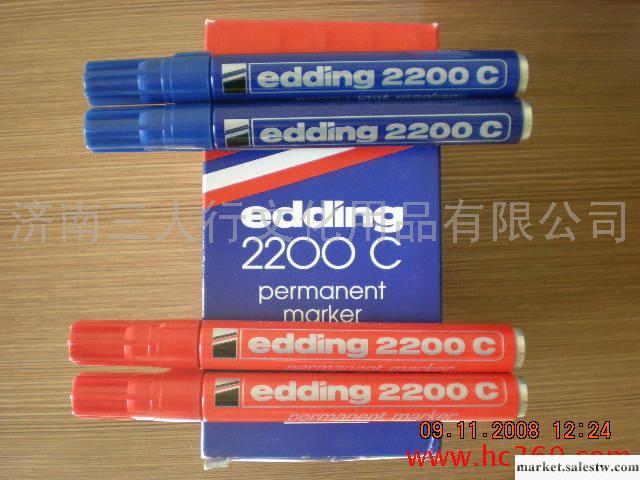 供應艾迪edding記號筆2200C馬克筆油漆筆1-5MM方頭油性速干不易擦工廠,批發,進口,代購