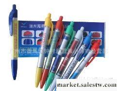 新款拉畫廣告筆（拉紙兩面能印全彩廣告的促銷圓珠筆）工廠,批發,進口,代購