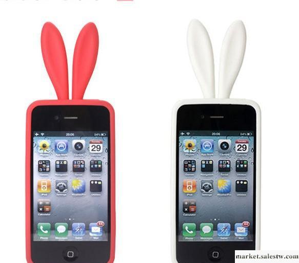 高品質iphone 4兔女郎手機硅膠套 附帶尾巴工廠,批發,進口,代購
