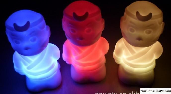 2011年最新款沙僧七彩卡通小夜燈 西游記禮品燈 發光玩具工廠,批發,進口,代購