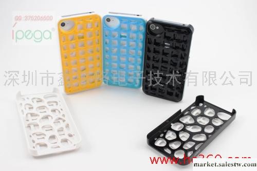 供應ipega   iphone雙色鏤空方形保護殼工廠,批發,進口,代購