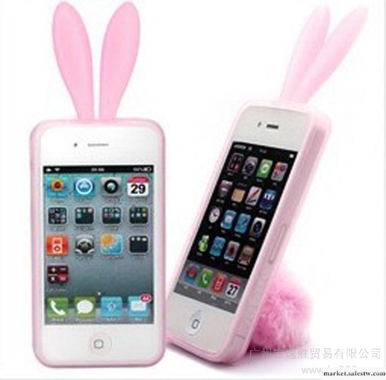 供應蘋果Appleiphone4  iphone4s蘋果4S手機硅膠套兔女郎工廠,批發,進口,代購