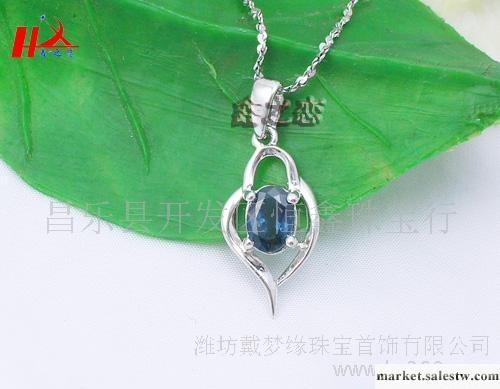 S925天然藍寶石吊墜 項墜 時尚 心中唯一 熱戀 批發 時尚首飾工廠,批發,進口,代購