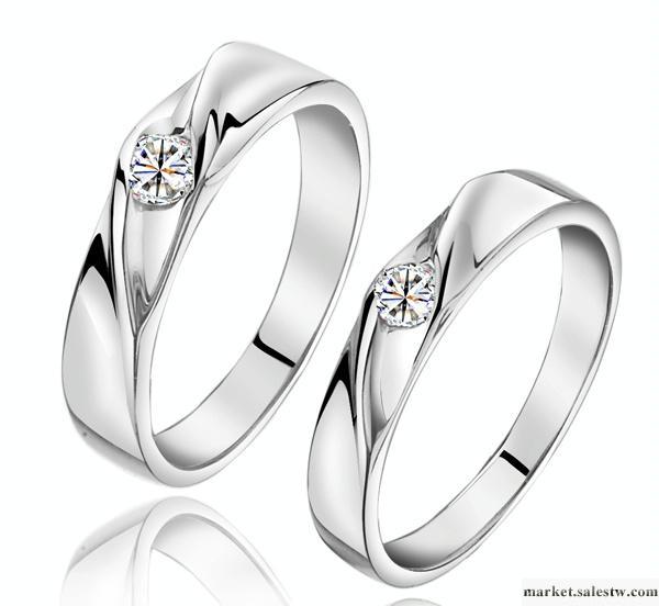 供應RB837特批純銀情侶對戒八心八箭唯美經典情侶婚戒鉆戒工廠,批發,進口,代購